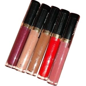 Perfect Tone Matte Lip Creme 5pc Set Red Pink Purple Nude Brown Goth Lipstick